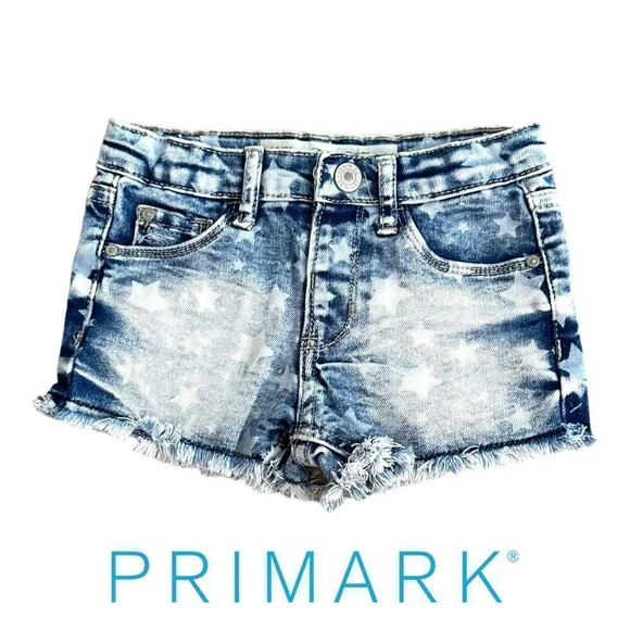 PRIMARK | Blue | STARS DENIM SHORTS - Picture 1 of 6